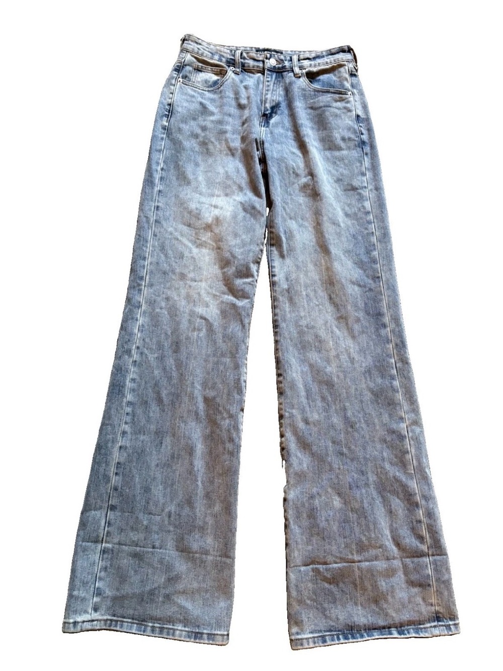 Fashion Nova It’s Clear To See Tinted Stretch Straight Leg Jeans Size 9 NWT